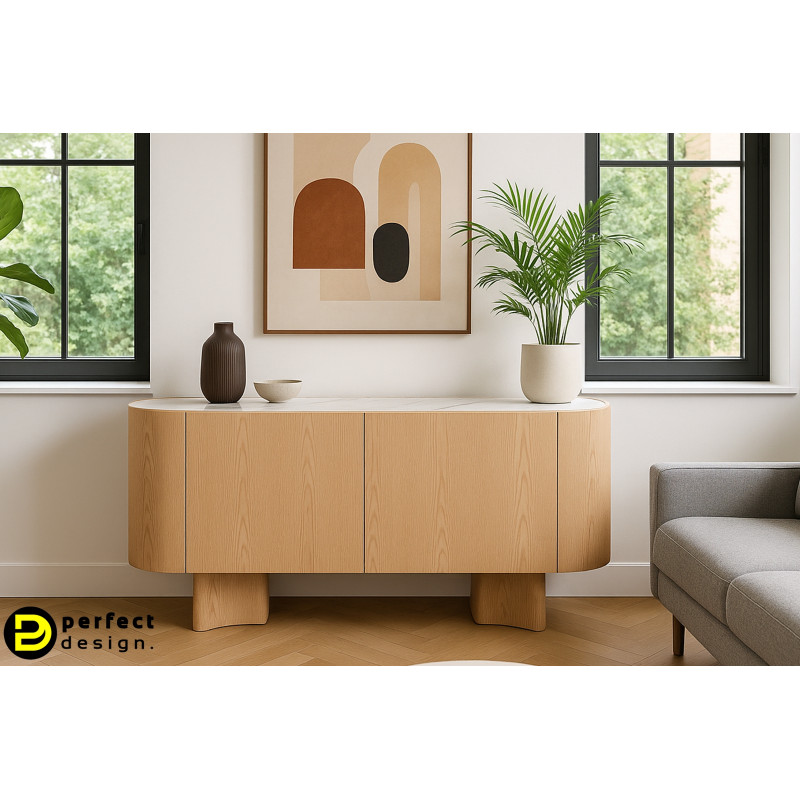 LUNARA prémium tölgy komód - 160cm