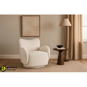 HARPER design fotel - fehér BIZZOTTO