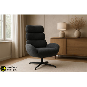 VIOLANTE design fotel - fekete BIZZOTTO