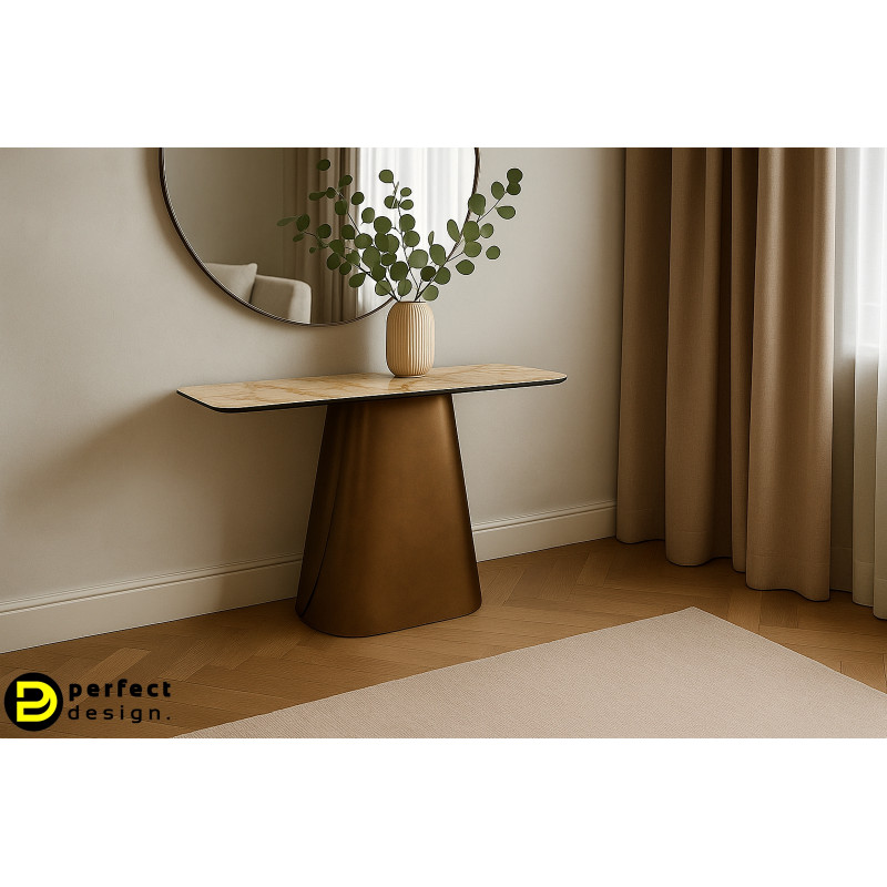 PATAGONIA prémium kerámia konzolasztal -100cm - beige PATAGONIA prémium kerámia konzolasztal -100cm - beige