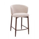 MAREN modern boucle bárszék - beige/terrakotta