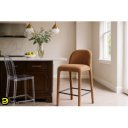 NOVERA modern boucle bárszék - beige/terrakotta/szürke/zöld