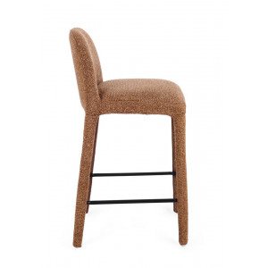NOVERA modern boucle bárszék - beige/terrakotta/szürke/zöld