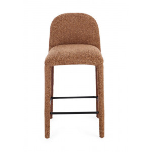 NOVERA modern boucle bárszék - beige/terrakotta/szürke/zöld