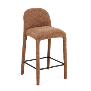 NOVERA modern boucle bárszék - beige/terrakotta/szürke/zöld