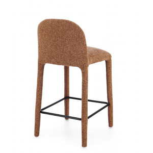 NOVERA modern boucle bárszék - beige/terrakotta/szürke/zöld