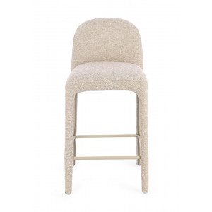 NOVERA modern boucle bárszék - beige/terrakotta/szürke/zöld