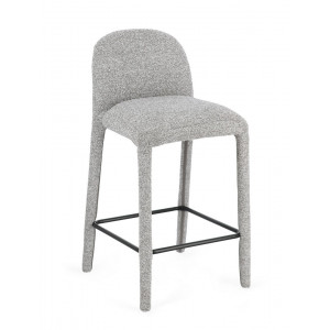 NOVERA modern boucle bárszék - beige/terrakotta/szürke/zöld