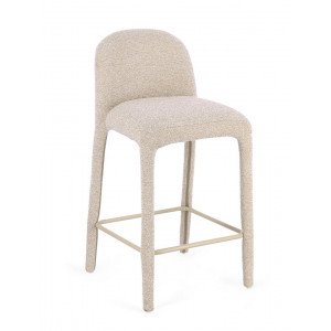 NOVERA modern boucle bárszék - beige/terrakotta/szürke/zöld