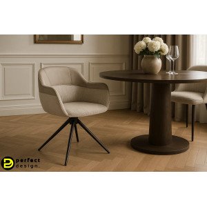 ISOTTA modern szék - beige/szürke