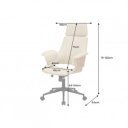 MANHATTEN design forgószék - beige/tölgy