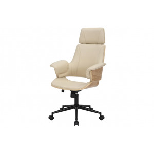 MANHATTEN design forgószék - beige/tölgy INVICTA