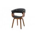 ORGANIC design szék - fekete/dió
