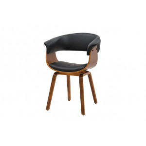 ORGANIC design szék - fekete/dió