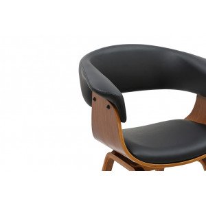 ORGANIC design szék - fekete/dió