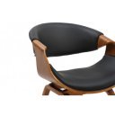 ORGANIC -II design szék - fekete/dió