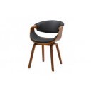 ORGANIC -II design szék - fekete/dió