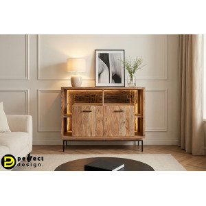 VELMOR design akác komód -115cm