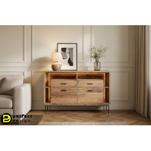 VELMOR design akác komód -145cm