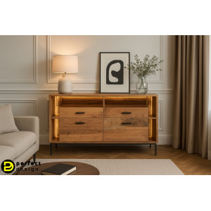 VELMOR design akác komód -145cm BIZZOTTO