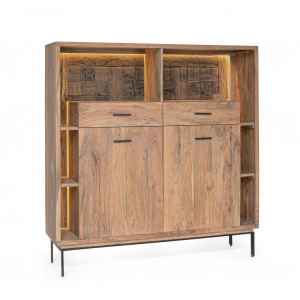 VELMOR design akác szekrény - 150cm