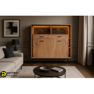 VELMOR design akác szekrény - 150cm BIZZOTTO