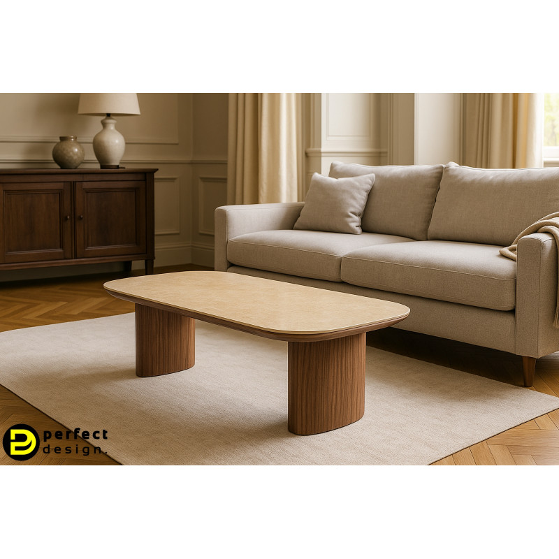 ZENITH prémium dió dohányzóasztal - 130cm