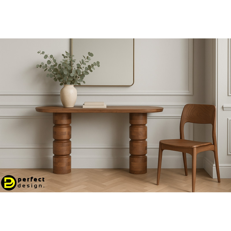 SYRIO modern mangófa konzolasztal - 130cm