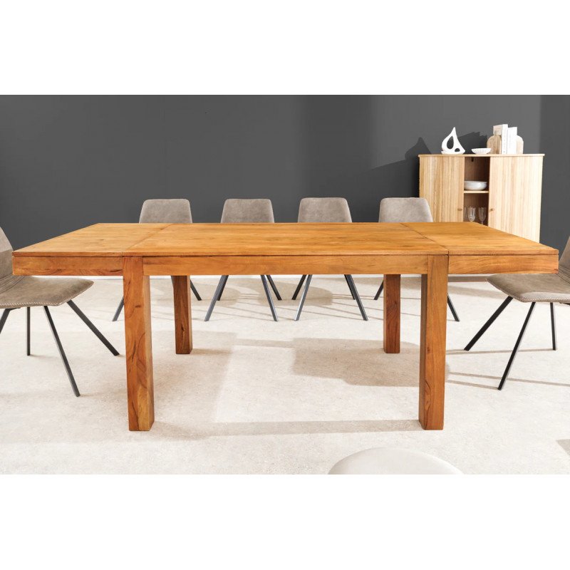 PURE tömör akác étkezőasztal - 120-200cm