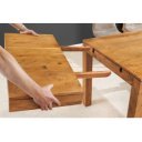 PURE tömör akác étkezőasztal - 120-200cm