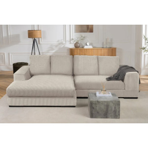 BABYLON design kordbársony kanapé - 270cm - beige