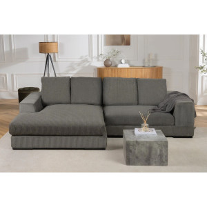 BABYLON design kordbársony kanapé - 270cm - szürke