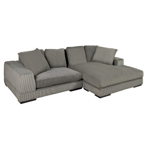 BABYLON design kordbársony kanapé - 270cm - szürke