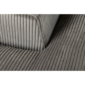 BABYLON design kordbársony kanapé - 270cm - szürke