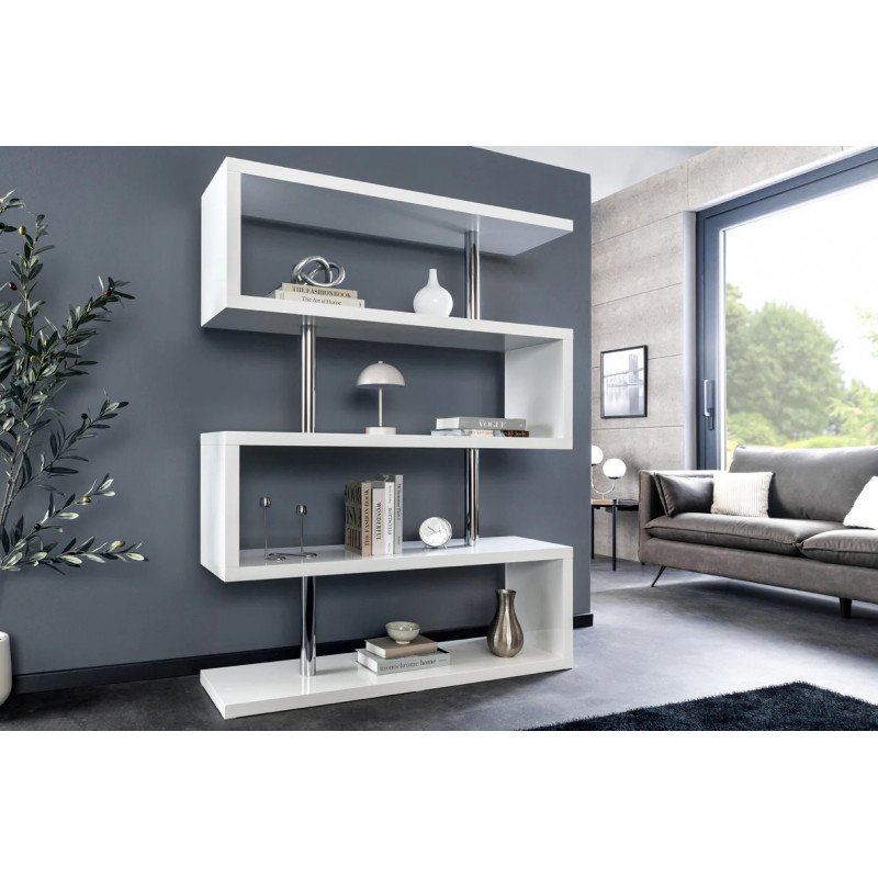 SNAKE modern polc - 165cm - fehér