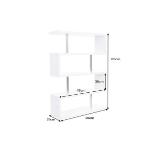SNAKE modern polc - 165cm - fehér