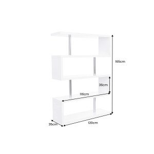 SNAKE modern polc - 165cm - fehér