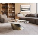 LUMINEO ROUND prémium kerámia dohányzóasztal - 100cm