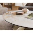 LUMINEO ROUND prémium kerámia dohányzóasztal - 100cm