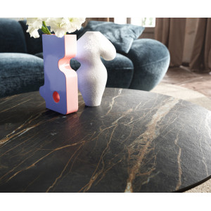 MIRADOR ROUND prémium kerámia dohányzóasztal - 90cm