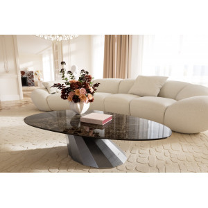 EMPERADOR prémium kerámia dohányzóasztal - 140cm DELIFE