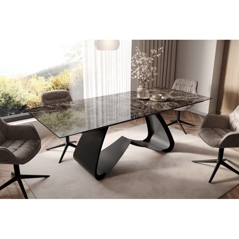 EMPERADOR prémium kerámia étkezőasztal - 180-220cm