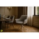 KOREL prémium boucle étkezőszék - szürke