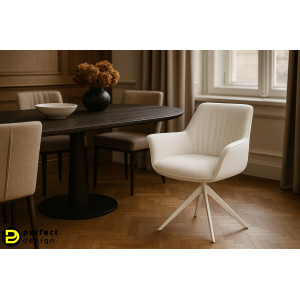 KOREL prémium boucle étkezőszék - beige