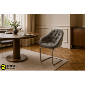 GAIO prémium boucle étkezőszék - beige/fehér/szürke