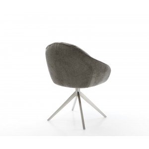 GAIO-II prémium boucle étkezőszék - beige/fehér/szürke