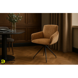 LUAN prémium zsenília étkezőszék - barna/szürke