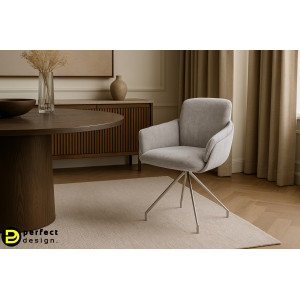 LUAN prémium zsenília étkezőszék - barna/szürke