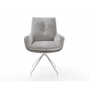 MELBA prémium zsenília étkezőszék - zöld/szürke