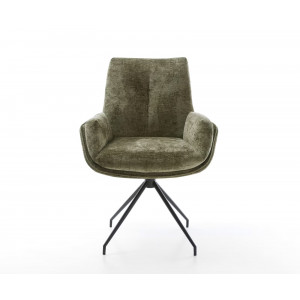 MELBA prémium zsenília étkezőszék - zöld/szürke